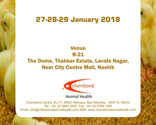 Chembond Animal Health to participate in India Poultry Expo 2018