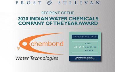 Chembond Water Bags Frost & Sullivan Indian Water Chemicals Company of the Year Award