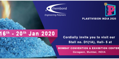 Chembond to participate in Plastivision India 2020 at Bombay Exhibition Centre, Mumbai